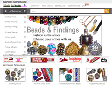 Tablet Screenshot of madeinindiabeads.com